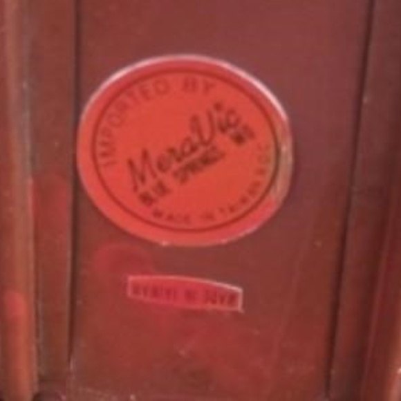 Vintage 2 Piece Metal Red Train 11 inches Long Home Christmas Decorations Holida - Picture 5 of 7